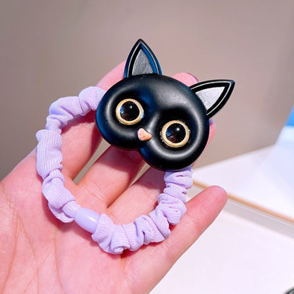 New Women Cute Cat Rubber Bands Elastic Hair Bands Korean Headwear Children For Girls Lovely Hair Accessories Ornaments