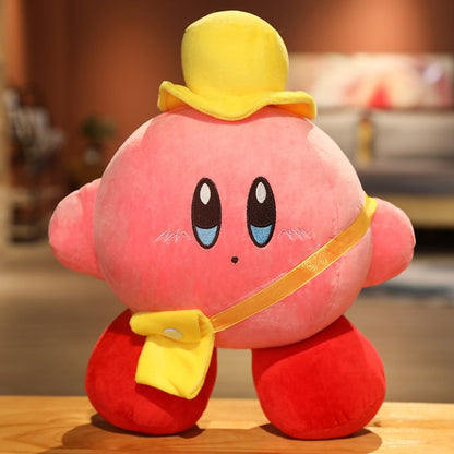 Star Kirby Plush Toys Pillow Cute Chef Love Strawberry Kirby Video Game Plush Doll Soft Stuffed Cartoon Sofa Cushion Birthday Gift for Kids