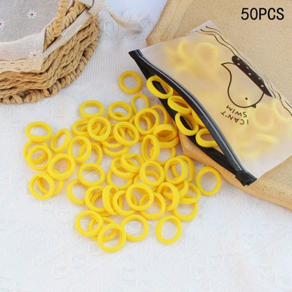 20/50Pcs/Set Girls Colorful Nylon Small Elastic Hair Bands Kids Cute Bow Hair Bands Ponytail Holder Headband Hair Accessories