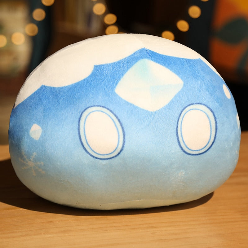 40cm Genshin Slime Pillow Genshin Impact Plush Cushion Cute Anime Game Stuffed Original God Cosplay Fans Peluche for Kid Gift