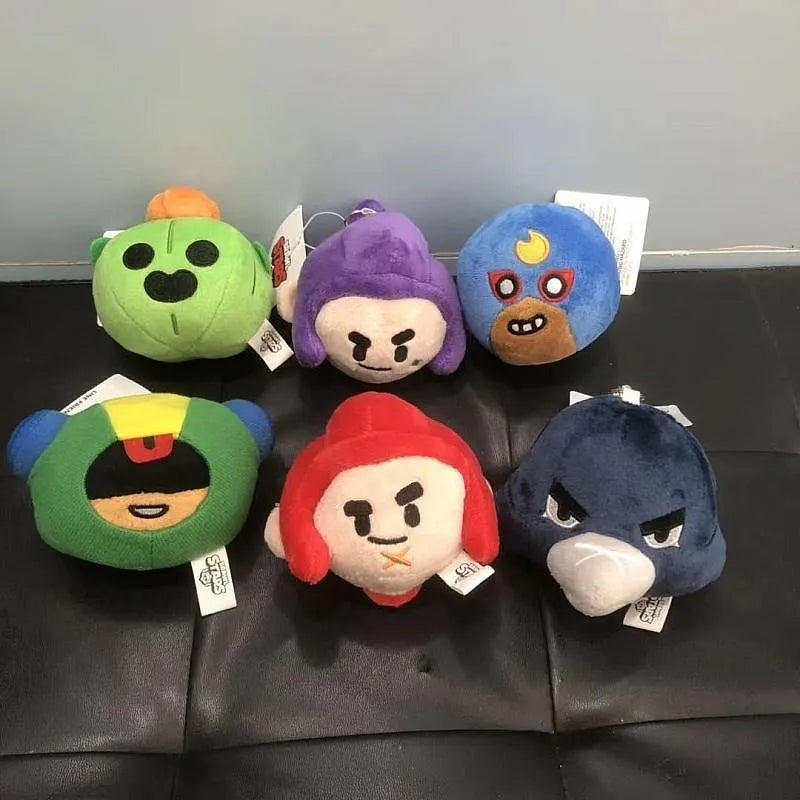 1/7pcs Cartoon Leon Spikes Crow Gevulde Game Capuchon Knuffel Poppen Hero Stuffed Plush Figuur Shelly Doll Poppen Jongen Verjaar