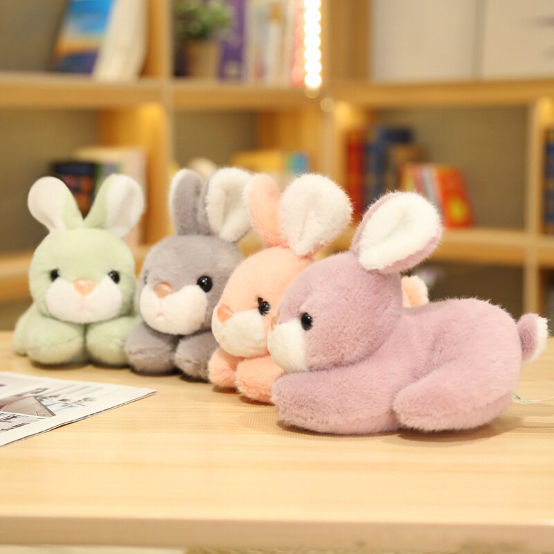 20/25cm Mini Rabbit Peluche Toys Cute Bunny Dolls Stuffed Soft Animal Toy for Home Room Decoration Ornament Girls Birthday Gift