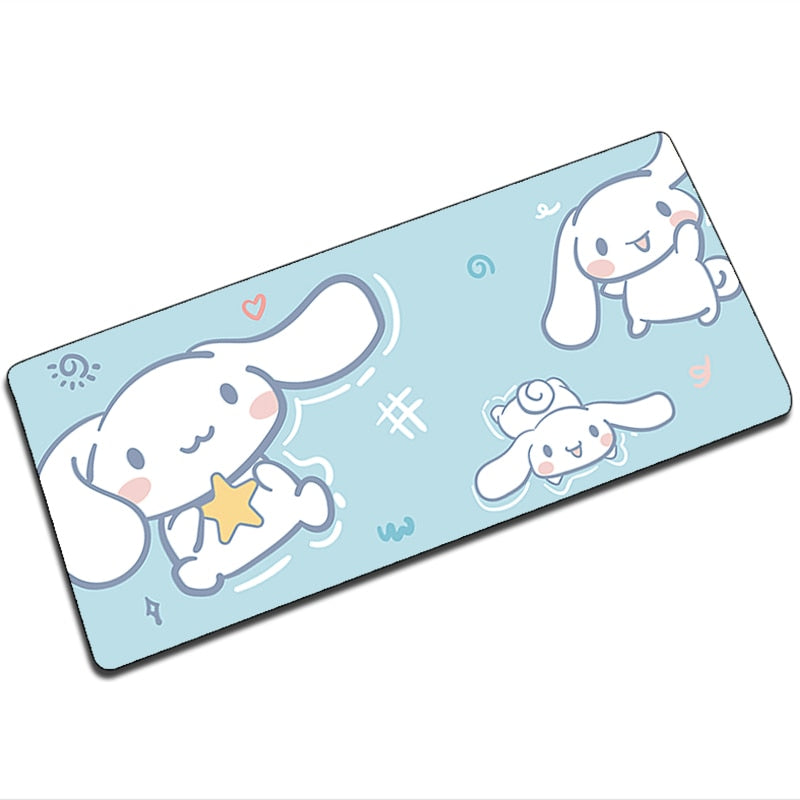 Mouse Pad Gaming Cinnamorol Deskmat Cute 900x400 Kawaii Computer Accessories Desk Mat Pads Gamer Large Carpet Mousepad Game Mats