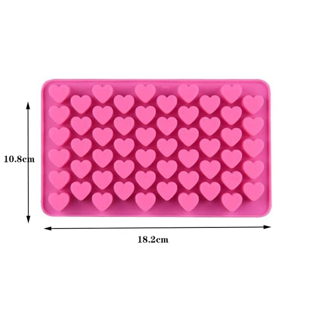 Gummy Bear Mold Silicone Chocolate Mold with Dropper DIY Dinosaur/Bear/Heart and Mini Donuts Valentine's Day Party Baking Mold
