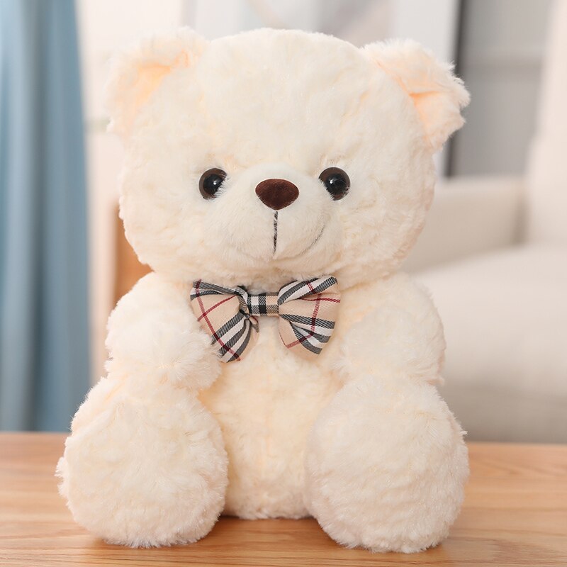 25cm Cute Cartoon Little Teddy Bear Plush Toys Stuffed Soft Animals Dressing up Doll For Girls Kids Nice Surprise Birthday Gifts