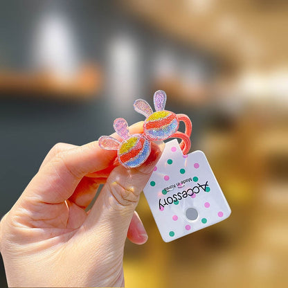 Children Sequins Floral Elastic Hair Bands Rubber Band Hair Tie Princess Kawaii Hair Rope Headwear Girls Kids Hair Accessories