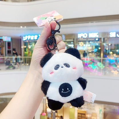 Kawaii Plush Keychain Bag Charm Cartoon Cute Mini Penguin Stuffed Animal Plushies Soft Doll Car Trinket Key Chain Women Girls Keyring Kids Birthday Gifts