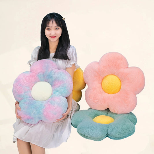 Plush Toys Stuffed Daisy Flower Seat Cushion Sunflower Shape Kids Girl Bedroom Seat Pillow Office Room Decor Sofa Cushions 35cm