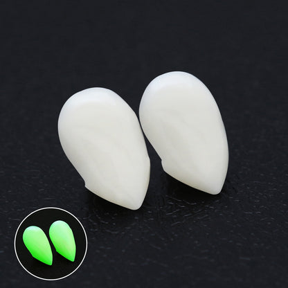 Adult Kids Halloween Vampire False Teeth Horrific Party Costume Transparent Dentures Cosplay Fangs Resin Fangs Free Shipping