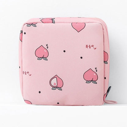 Women Tampon Storage Bag Cute Waterproof Sanitary Pad Organizer Bag Lipstick Key Earphone Data Cables Coin Purse Storage Bag