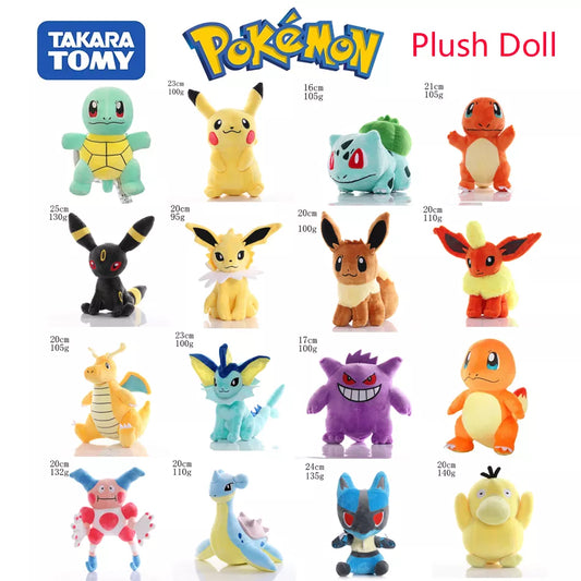 Sprigatito Plush Toy 36 Styles Pokemon Stuffed Animal Plushies Pikachu Gengar Jigglypuff Snorlax Eevee Lapras Charizard Pocket Monster Collection Gifts