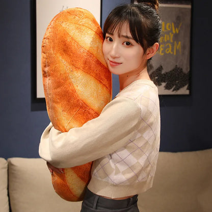 20~100cm French Bread Plush Pillow Stuffed Printing Images Food Plushie Peluche Party Prop Decor Sleeping Companion Gift