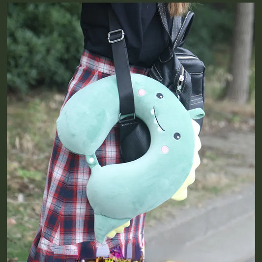 Stuffed Animals Plushie Neck Pillow Cat Soft Memory Foam U-Shaped Neck Pillow Car Travel Plush Pillow Personalized Office Gift