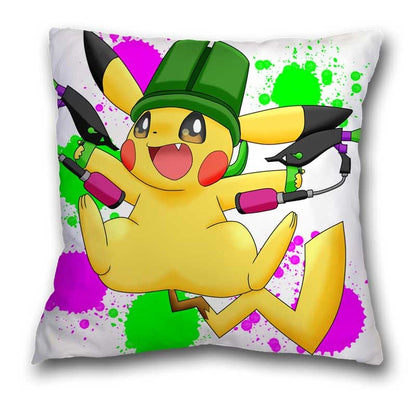 45x45cm Pokemon Cushion Cover Pikachu Meowth Poke Ball Charmander Kawaii Anime Pillowcase Anime Figure Decor Sofa Pillow Cover