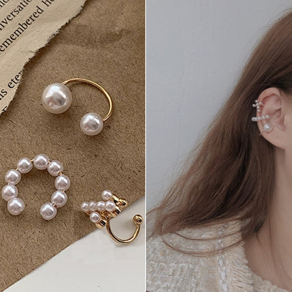 Korean Elf Butterfly Ear Cuff Without Piercing Clip Earrings for Women Elegant Sparkling Zircon Crystal Ear Clip Wedding Jewelry