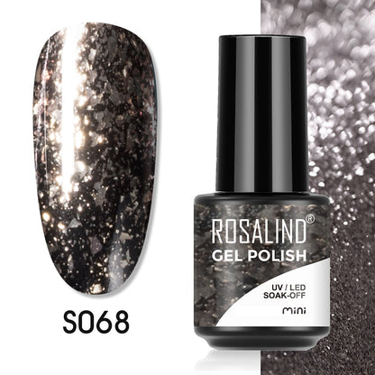 ROSALIND 7ML Gel Polish Glitter Nail Polish All For Nails Manicure Nails Art Base Top Coat UV Semi Permanent Gel Varnishes