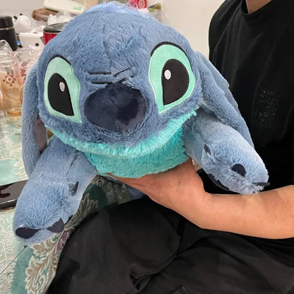 Sleeping Stitch Plush Toy Lilo and Stitch Big Stuffed Animal Disney Plushies Soft Doll Pillow Friend Bed Sofa Cute Kawaii Blue Alien Kid Girl Birthday Gift