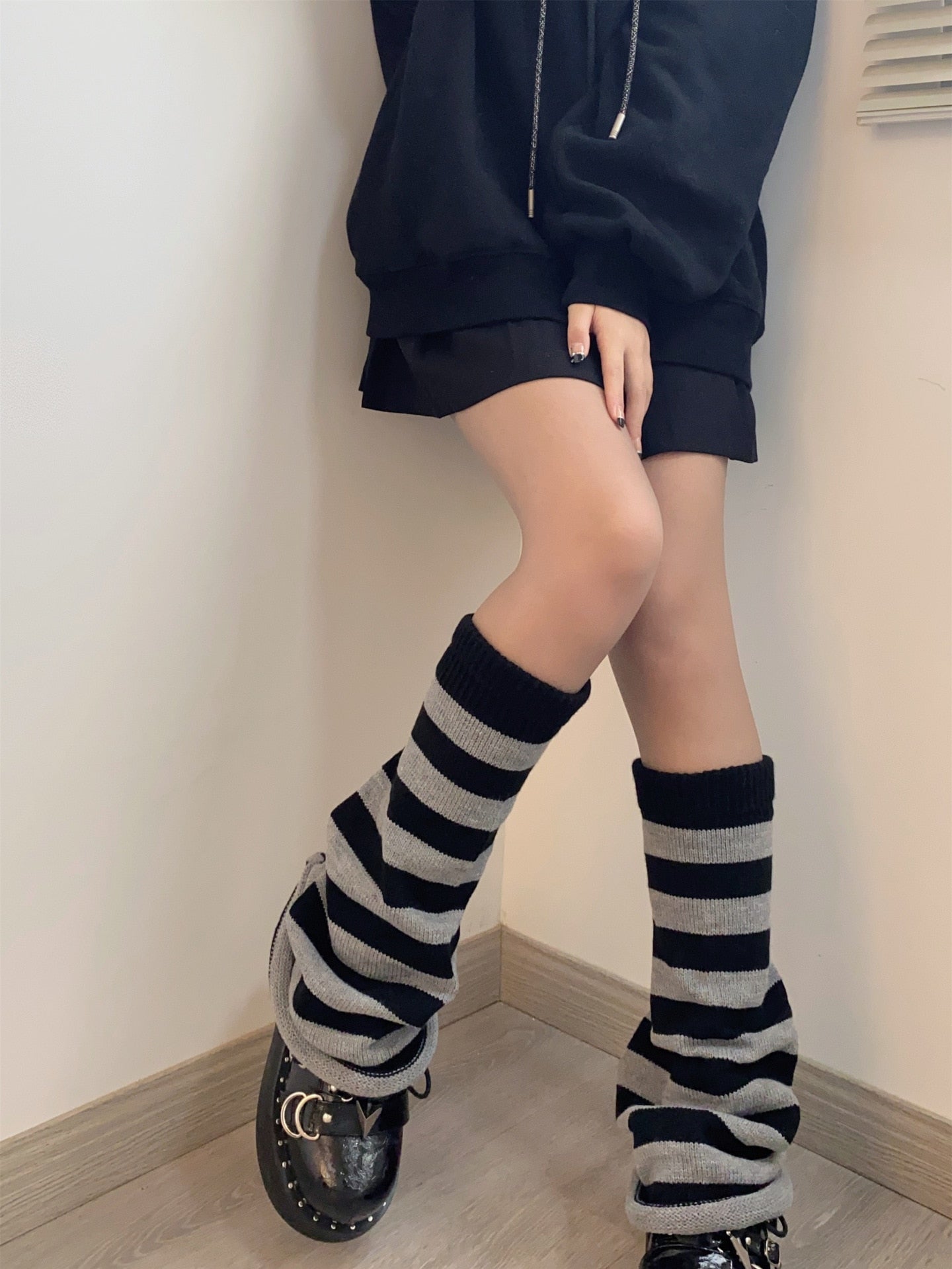 40-70CM OVER KNEE Japanese JK uniform leg warmers Korean Lolita girls' ins LONG socks girls pile up socks Foot warming cover