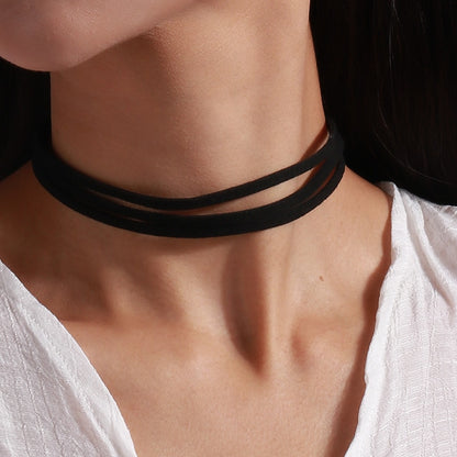Fashion Black Velvet Chokers Necklaces Punk Style Statement Crystal Love Hearts Necklace For Women Party Jewelry