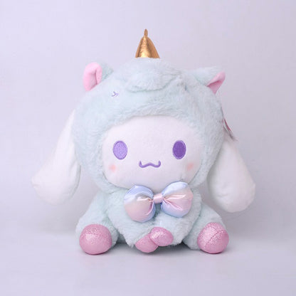 23cm Cartoon Stuffed Animals Kuromi My Melody Cinnamoroll Plush Toy Anime Kawaii Cute Soft Plushie Appease Girls Doll Toys Gifts