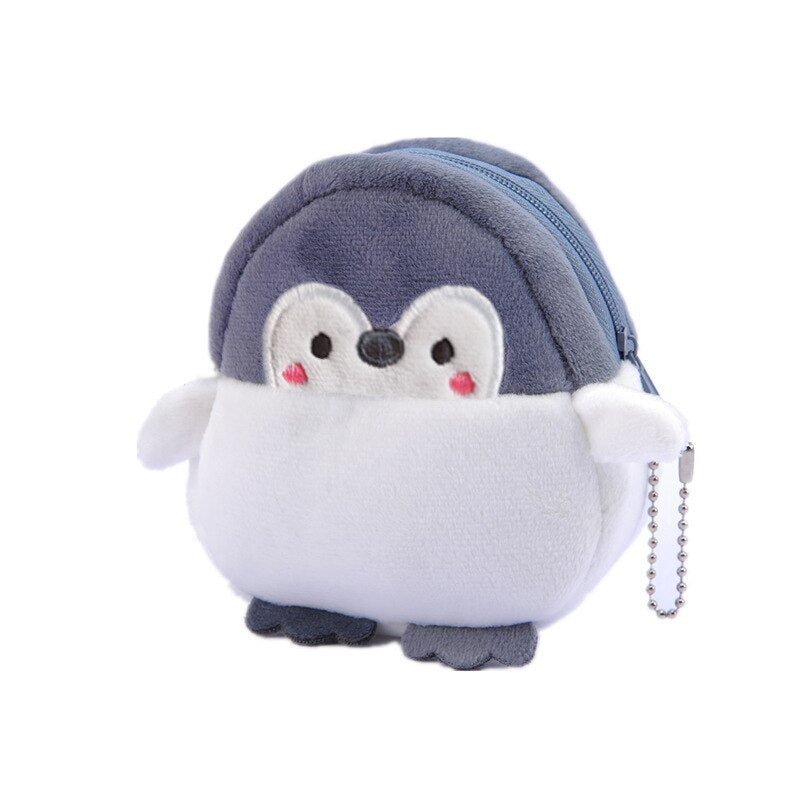 Kawaii Plush Keychain Bag Charm Cartoon Cute Mini Penguin Stuffed Animal Plushies Soft Doll Car Trinket Key Chain Women Girls Keyring Kids Birthday Gifts