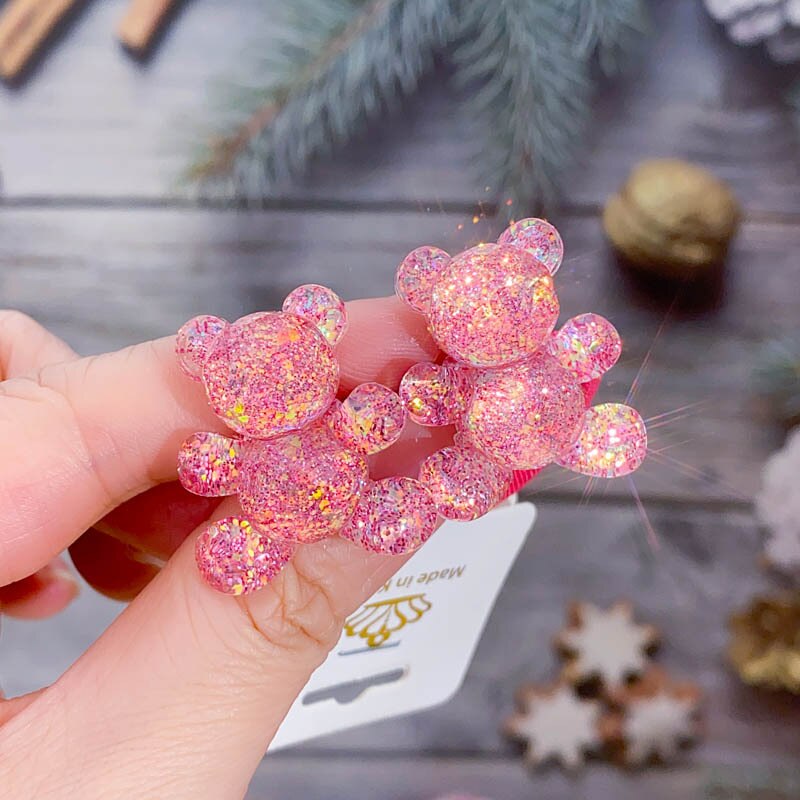 Children Sequins Floral Elastic Hair Bands Rubber Band Hair Tie Princess Kawaii Hair Rope Headwear Girls Kids Hair Accessories