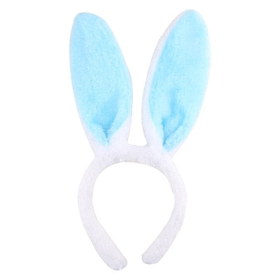 Cute Plush Bunny Ears Hair Bands Soft Rabbite Ears Easter Adult Headbands for Women Girls Anime Cosplay Party Hair Accessories