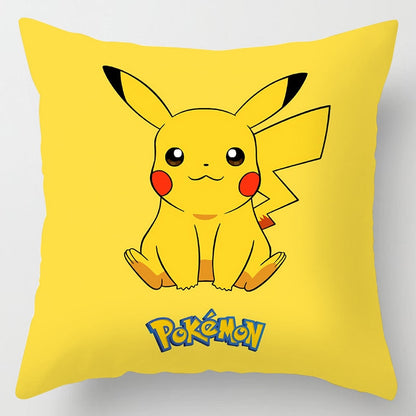 45x45cm Pokemon Cushion Cover Pikachu Meowth Poke Ball Charmander Kawaii Anime Pillowcase Anime Figure Decor Sofa Pillow Cover