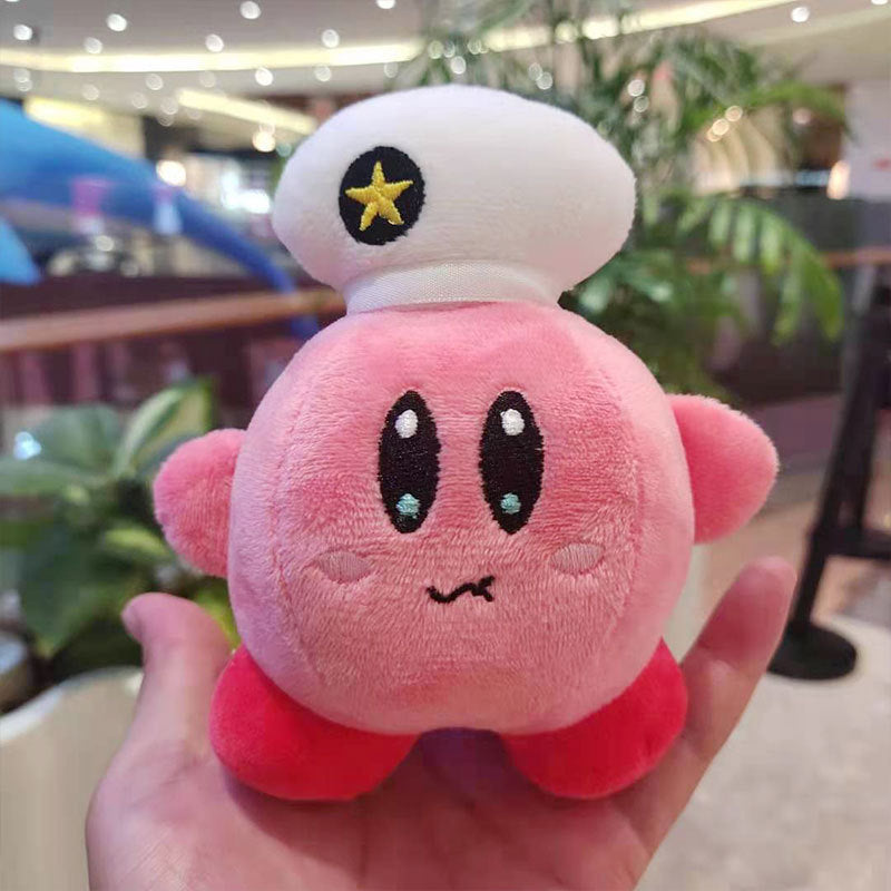 Star Kirby Plush Toys Video Game Cartoon Doll Pendant Kawaii Anime Soft Stuffed Keychain Birthday Gift  For Children Girls