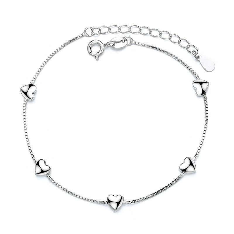 VENTFILLE 925 Sterling Silver Diamond-Studded Butterfly Bracelet Women's Fashion Temperament Flower Adjustable Bracelet