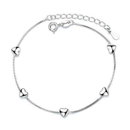 VENTFILLE 925 Sterling Silver Diamond-Studded Butterfly Bracelet Women's Fashion Temperament Flower Adjustable Bracelet