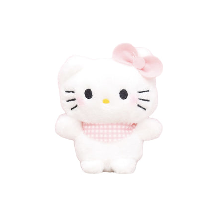 12cm Sanrio Cartoon Plush Toy Kawaii Kuromi Hello Kitty My Melody Cinnamoroll Plushies Soft Stuffed Animal Doll Pendant Toys Girl Kids Xmas Gift