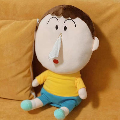 Crayon Shin-Chan Plush Toy Boo-Chan Tissue Box Stuffed Animal Plushies Bag Pendant Keychain Cartoon Anime Cute Accessories Boy Girl Birthday Gifts