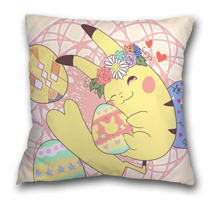 45x45cm Pokemon Cushion Cover Pikachu Meowth Poke Ball Charmander Kawaii Anime Pillowcase Anime Figure Decor Sofa Pillow Cover