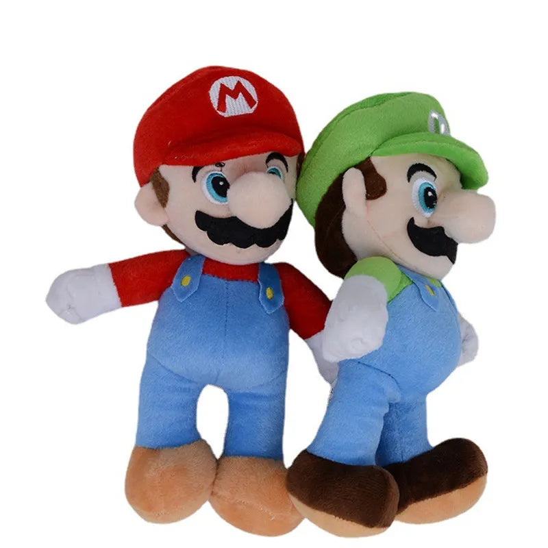 25cm Super Mario Plush Luigi Yoshi Doll Dinosaur Game Anime Characters Plush Toy Decoration Game Doll Birthday Gifts