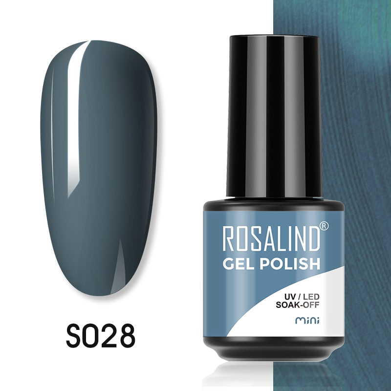 ROSALIND 7ML Gel Polish Glitter Nail Polish All For Nails Manicure Nails Art Base Top Coat UV Semi Permanent Gel Varnishes