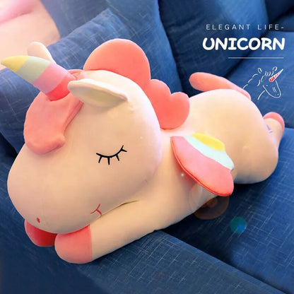 Giant Kawaii Unicorn Plush Toys Soft Stuffed Dolls Animal Horse Sleeping Pillow For Boys Girls Birthday Gift Kids Toy