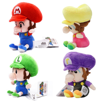 Baby Mario Plush Toys Super Mario Bros Stuffed Animals Plushies Princess Peach Daisy Rosalina Luigi Waluigi Wario Doll Rare Video Game Party Stuffies Toys