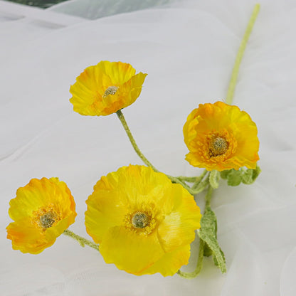 Artificial Flowers Poppy Silk Flowers Long Stem Housewarming  Garden Table Wedding DIY Party Wedding Bridal Bouquet Decoration