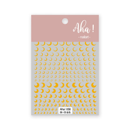 1Sheet Korean White Cloud Blue Nail Art Sticker 3D Star Moon Decal Pure Twilight Self-adhesive Manicure Slider Accessories RE#53