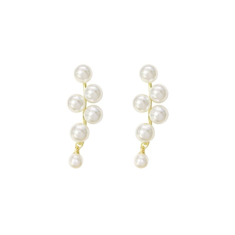 New Korean Design Trendy Sweet Cute Pearl Stud Earrings for Women Fashion Chic Big Elegant Earring Party Jewelry