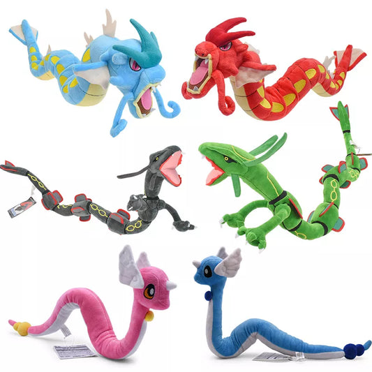 Pokemon Peluche Dragonair Gyarados Rayquaza Sky Dragon Animal Stuffed Plush Dolls Children Toys Birthday Festival Gift For Kids