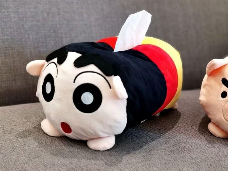 Crayon Shin-Chan Plush Toy Boo-Chan Tissue Box Stuffed Animal Plushies Bag Pendant Keychain Cartoon Anime Cute Accessories Boy Girl Birthday Gifts