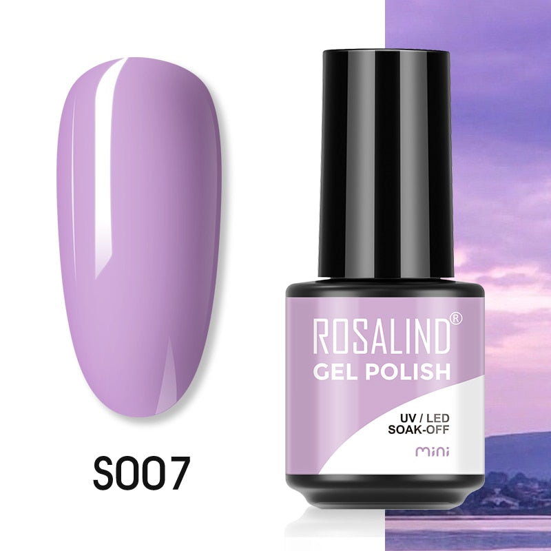 ROSALIND 7ML Gel Polish Glitter Nail Polish All For Nails Manicure Nails Art Base Top Coat UV Semi Permanent Gel Varnishes