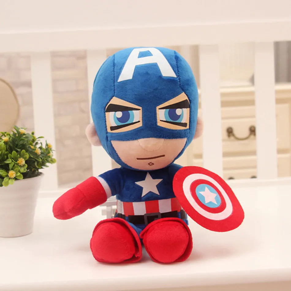 DC & Marvel Plush Toys 27cm Spiderman Stuffed Animal Batman Plushies Superman Iron Man Captain America Baby Yoda Disney Movie Avengers Super Hero Birthday Gift