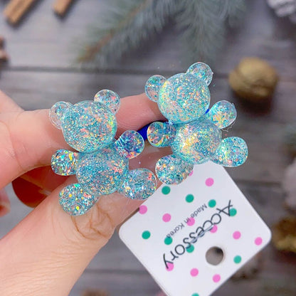Children Sequins Floral Elastic Hair Bands Rubber Band Hair Tie Princess Kawaii Hair Rope Headwear Girls Kids Hair Accessories