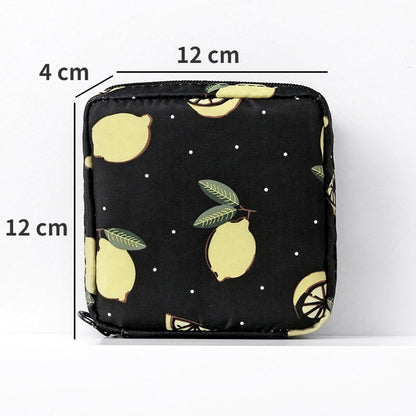 Women Tampon Storage Bag Cute Waterproof Sanitary Pad Organizer Bag Lipstick Key Earphone Data Cables Coin Purse Storage Bag