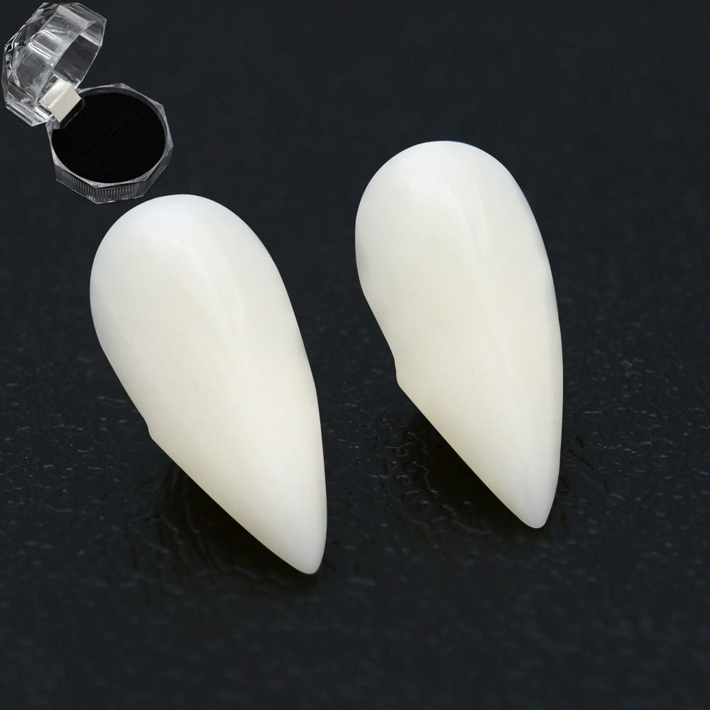 Adult Kids Halloween Vampire False Teeth Horrific Party Costume Transparent Dentures Cosplay Fangs Resin Fangs Free Shipping