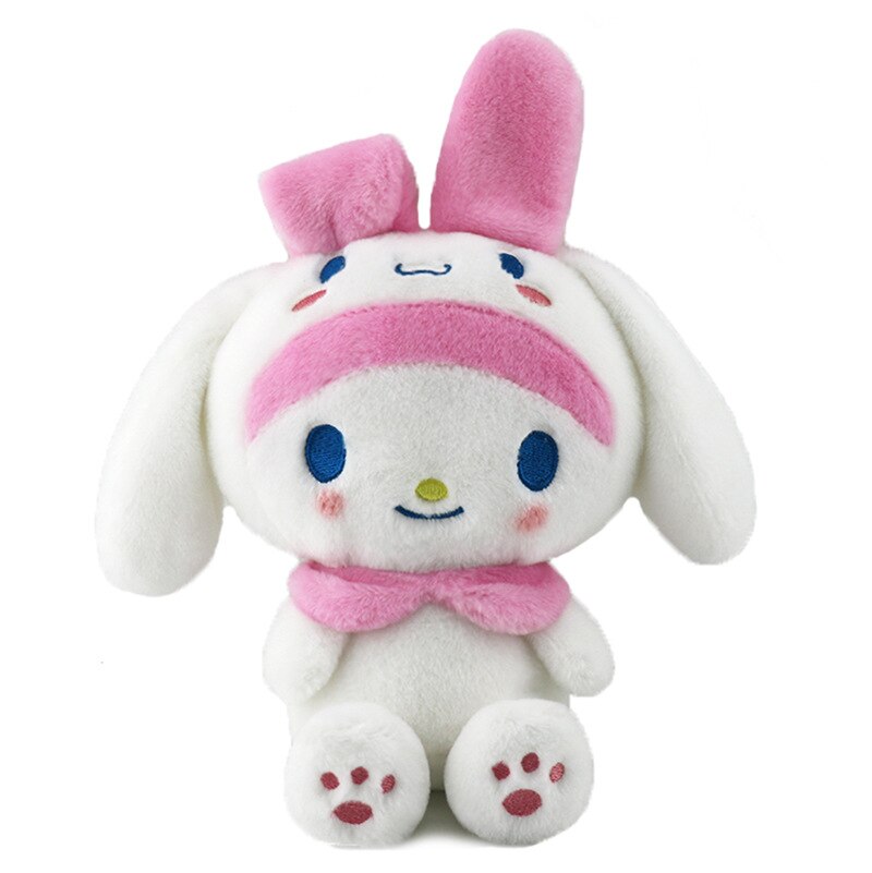 23cm Cartoon Stuffed Animals Kuromi My Melody Cinnamoroll Plush Toy Anime Kawaii Cute Soft Plushie Appease Girls Doll Toys Gifts