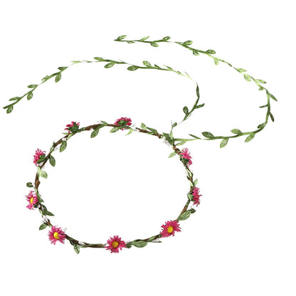 Molans Spring Bohemian Flower Crowns Beach Hawaii Floral Garland Romantic Faux Rose Wedding Wreaths New Flower Headband